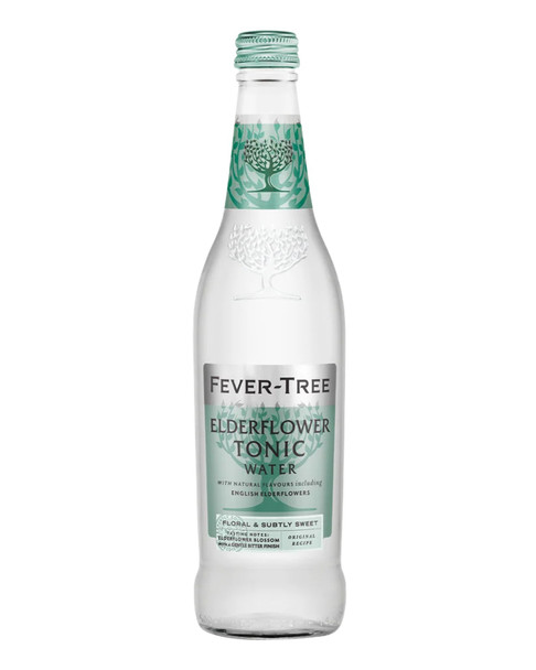 Fever-Tree Elderflower Tonic Water, 500ml Screw Cap Bottles (8/Case)