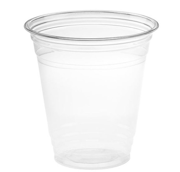 12 oz Clear PET Plastic Cups, 98mm (1000/Case)