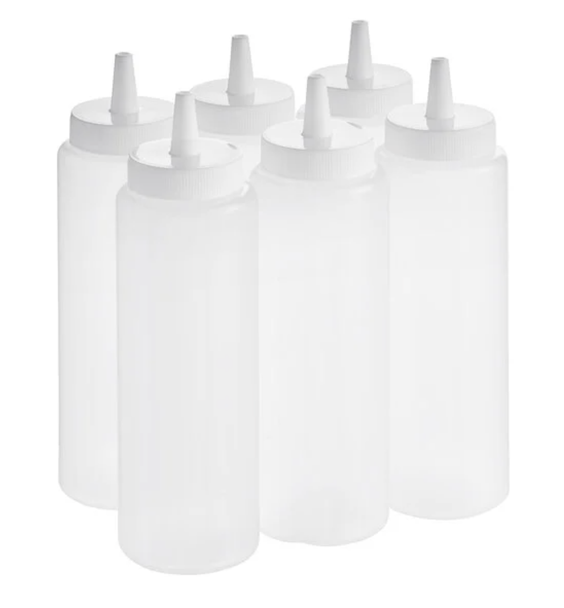 8 oz. Clear Squeeze Bottles