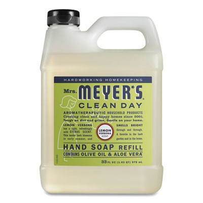 Mrs. Meyer's Clean Day Lemon Verbena Hand Soap, 33 oz (6/Case)