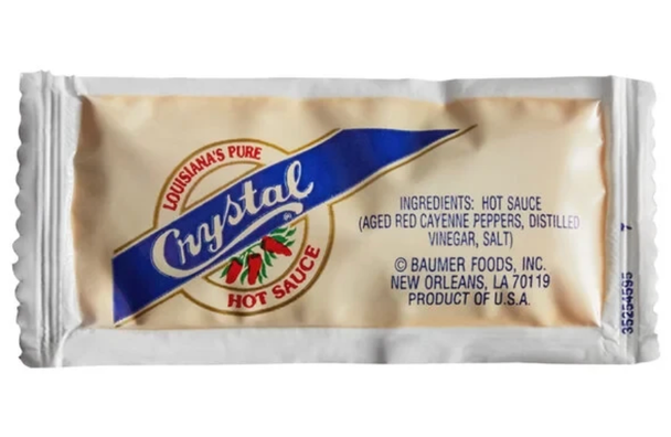Crystal Louisiana Hot Sauce Packets, 7 g (200/Case)