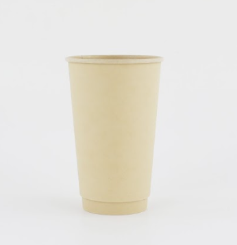 Solex 16 oz No-Tree No-Sleeve Insulated Compostable Bamboo Cups (500/Case)