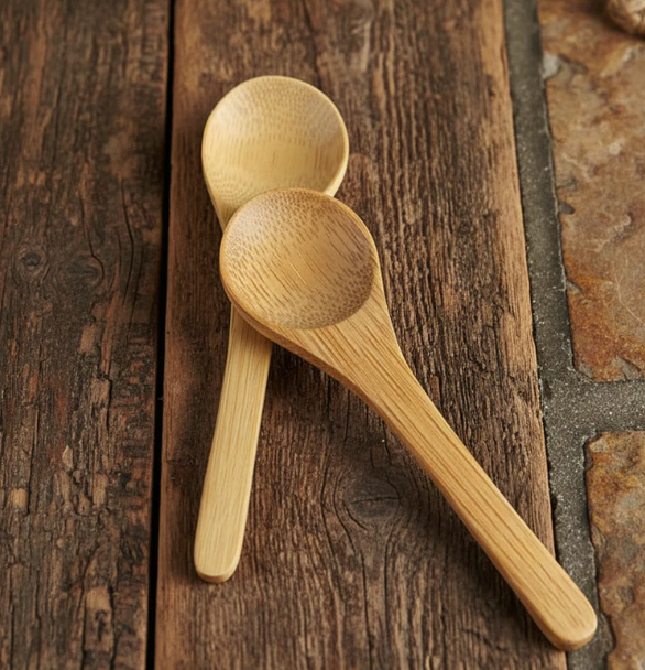 4" Mini Reusable Bamboo Spoons (100/Pack)
