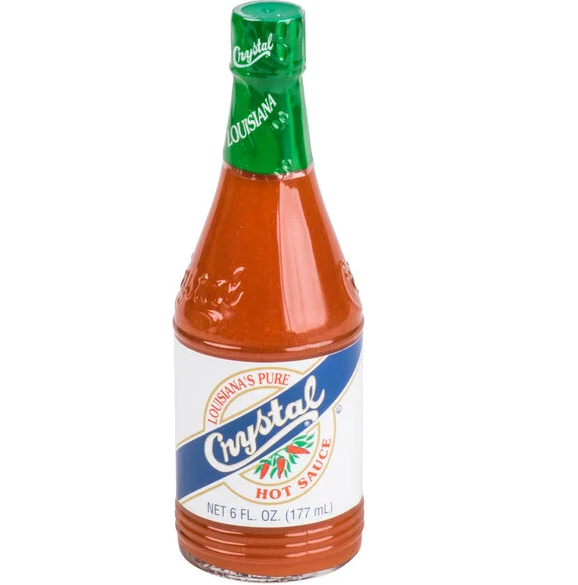 Crystal Louisiana Hot Sauce, 6 fl oz Bottles (24/Case)