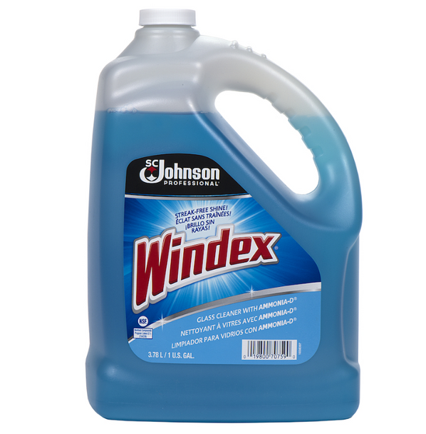 Windex Pro Glass Cleaner with Ammonia-D 1 Gallon (4/Case)