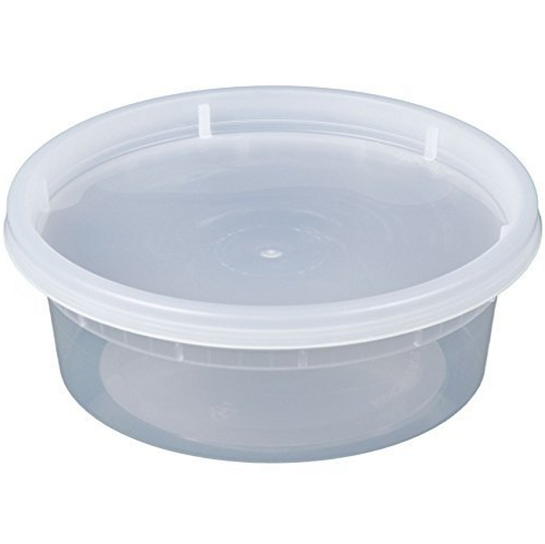 8 oz Heavy Duty Deli Cup & Lid Combo (240/Case)