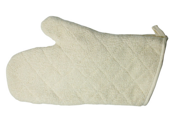 13" Oven Mitt, Terry Cloth w/ Silicone Lining, 600°F (1/Each)