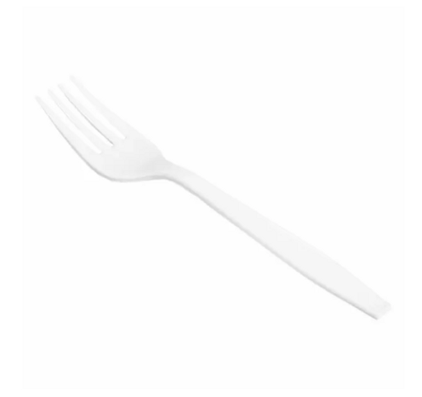 Extra Heavy Plastic Fork, White (1000/Case)