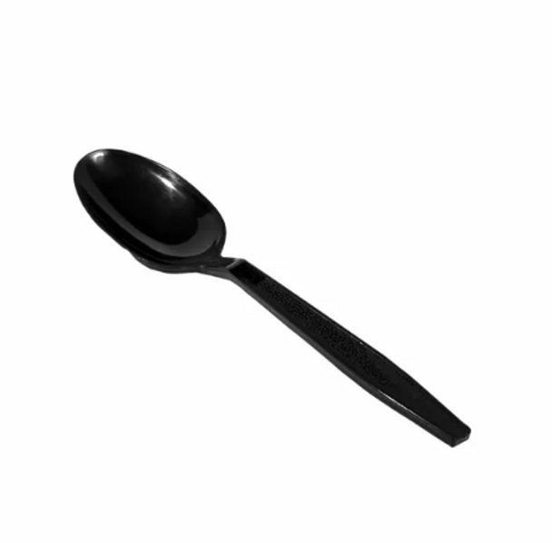 Extra Heavy Plastic Spoon, Black (1000/Case)