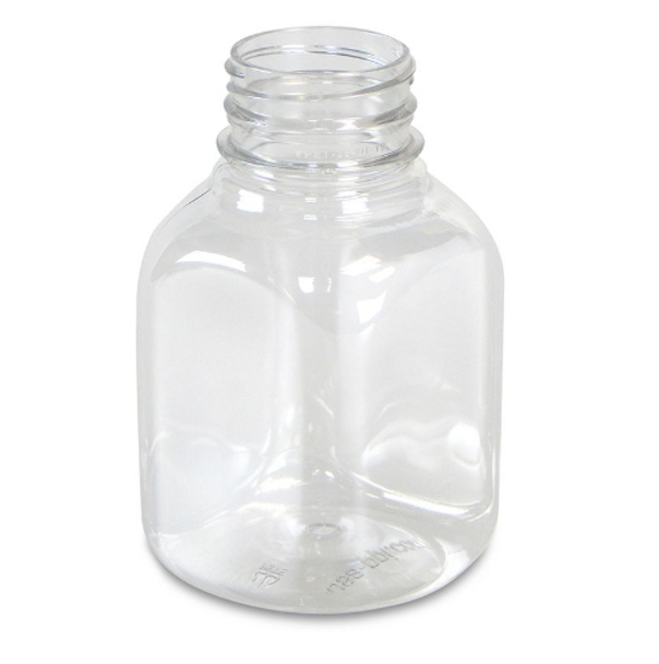 8 oz Clear PET Juice Bottles, 38mm (216/Case) (01430182)