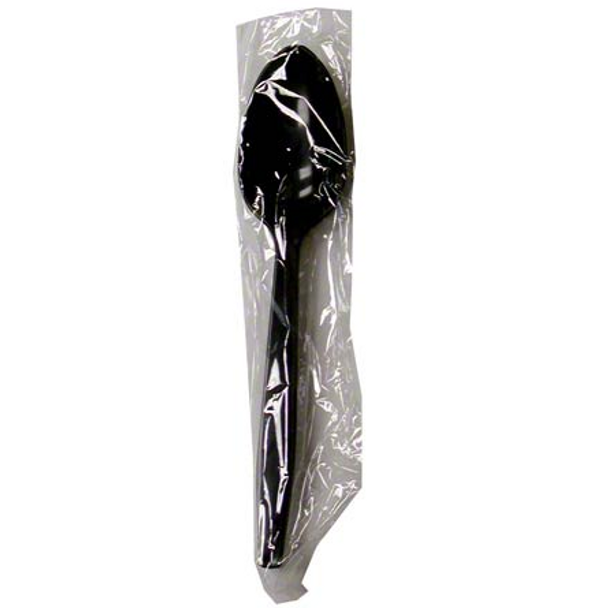 Wrapped Heavy Duty Spoons, Black (1000/Case) (02179711)