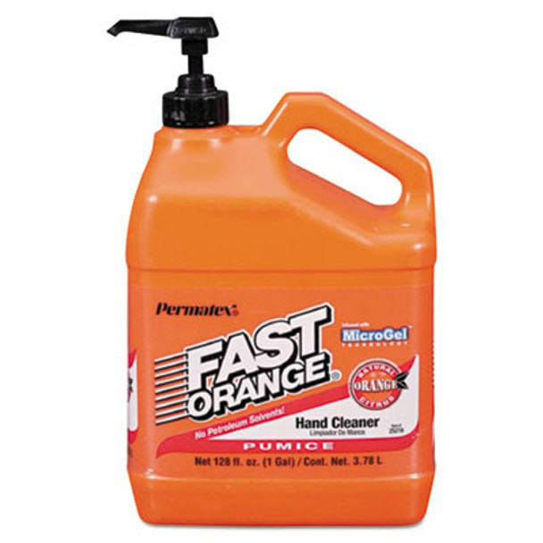 Fast Orange Pumice Lotion Hand Cleaner w/ Natural Citrus & Microgel Technology, 1 Gallon (1/Each)