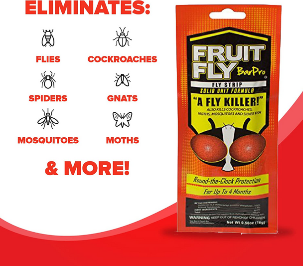 Fruit Fly BarPro Strips, Fruit Fly Killer (10/Case)