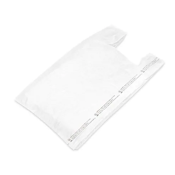 White T Shirt Bag 10x5x19 Kevidko