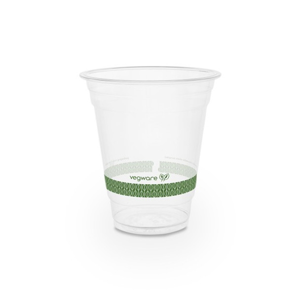 Vegware 12 oz Clear Compostable PLA Cup (1000/Case)