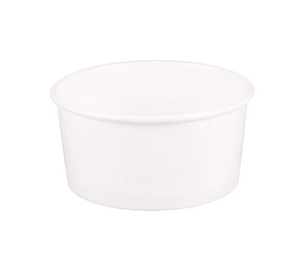 10 oz Paper Food Containers - White - 1,000 count - 96mm