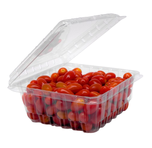 2 lb Square Vented Grape Tomato Clamshell (300/Case)