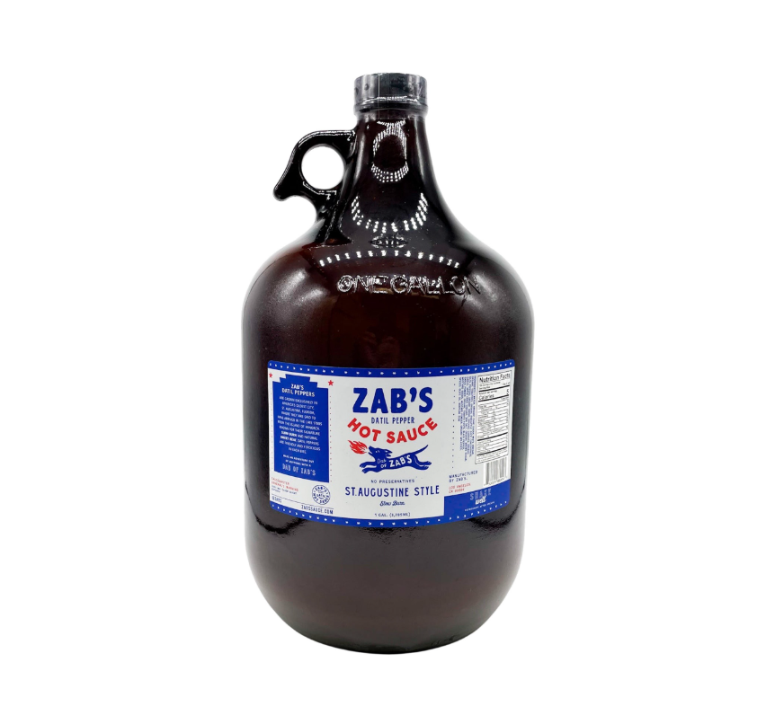 Zab's St. Augustine Style 1 Gallon Datil Pepper Hot Sauce (1/Each)