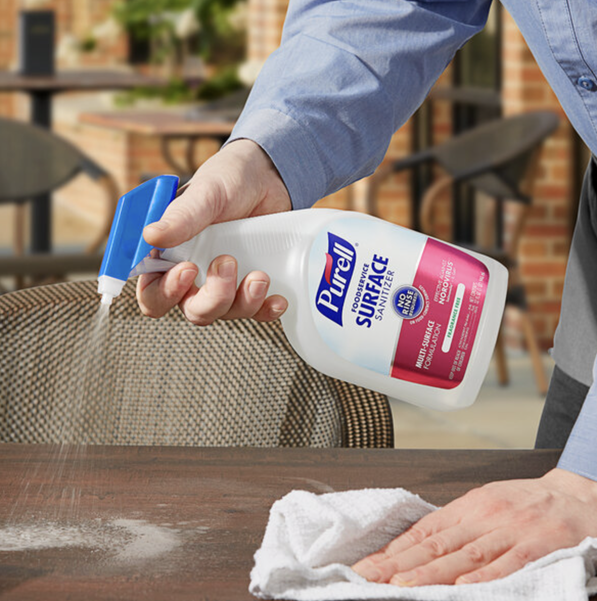 Purell 3341-06 Foodservice Surface Sanitizer, No-Rinse, 32 oz