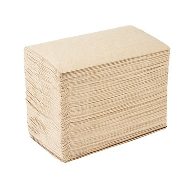 Solex 2 Ply Premium Unbleached Natural Kraft Dinner Napkin, 1/8 Fold (3000/Case)