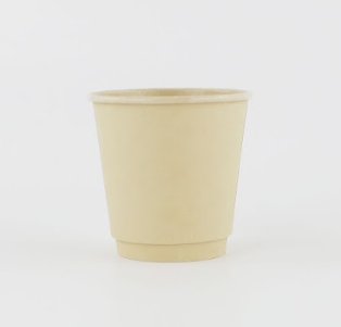 Solex Sustain 8 oz Squat Tree-Free No-Sleeve Insulated Compostable Bamboo Cup (500/Case)