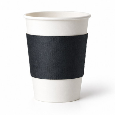 Matte Black Coffee Cup Sleeves