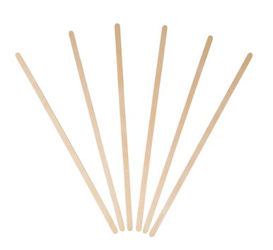 7.5" Wooden Coffee Stirrers with Round Ends (5,000/Case)