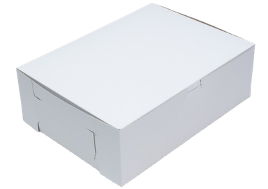 14x10x4" White Cake & Bakery Boxes (100/Case)