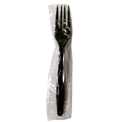 Wrapped Heavy Duty Black Forks (1,000/Case)