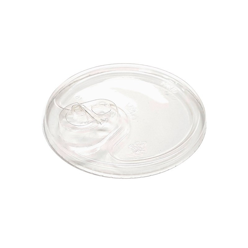 Solex 98mm Flat Strawless Sippy Lids with Seal-Tab for 12-24 oz Clear PET Cups (1,000/Case)