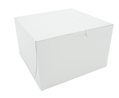 8x8x5" White Bakery Cake Boxes (100/Case)