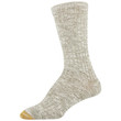 Women's Recycled Cable Stripe Crew Socks, 2 Pairs (Oatmeal, Olive)