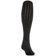 Women's Sparkle Knee High Socks, 2 Pairs (Black Cable, Black Rib)
