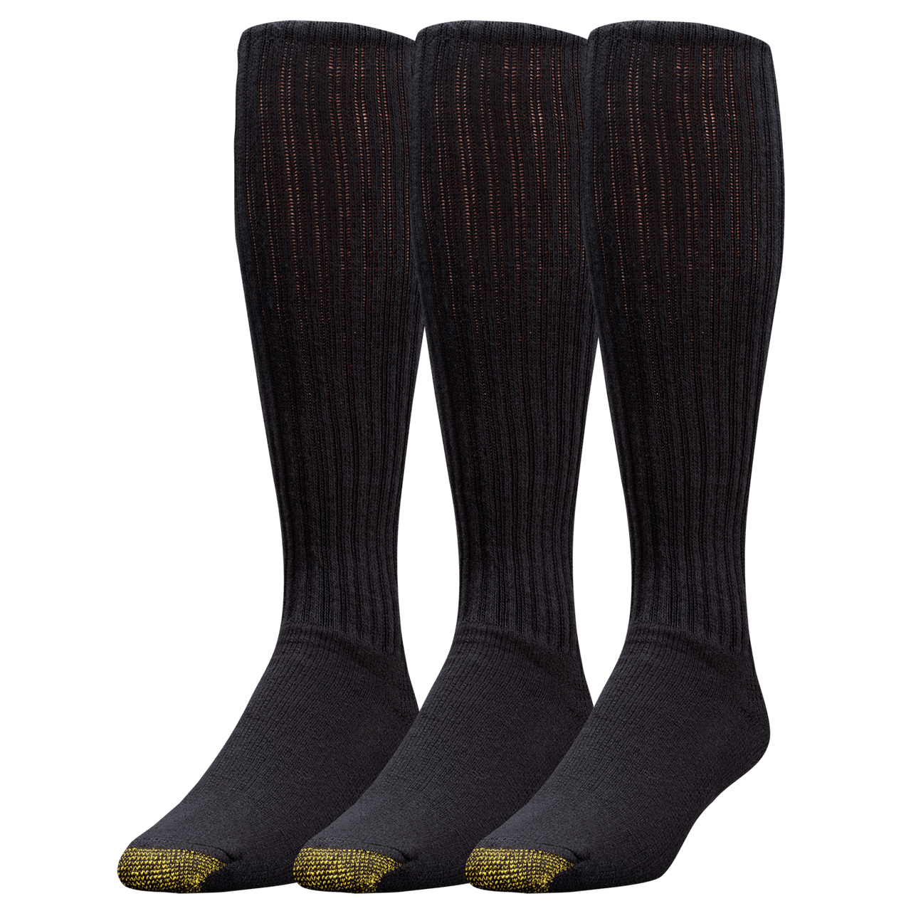 3-pack White New Gold Toe Men/'s Athletic Ultra Tec Cotton Over The Calf Socks