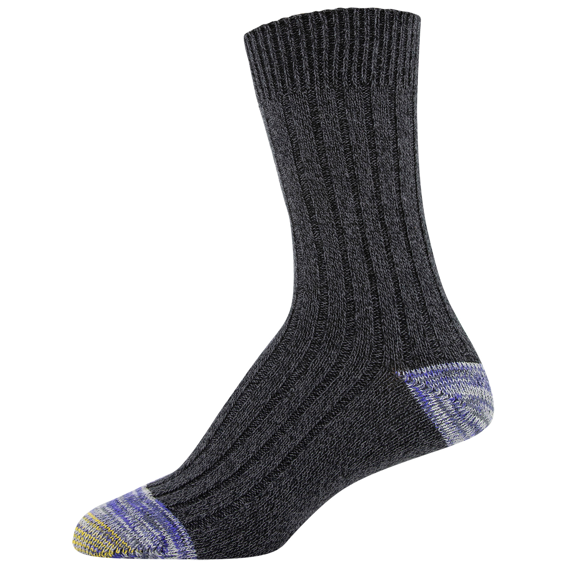 Women's Ribbed Crew Socks, 3 Pairs