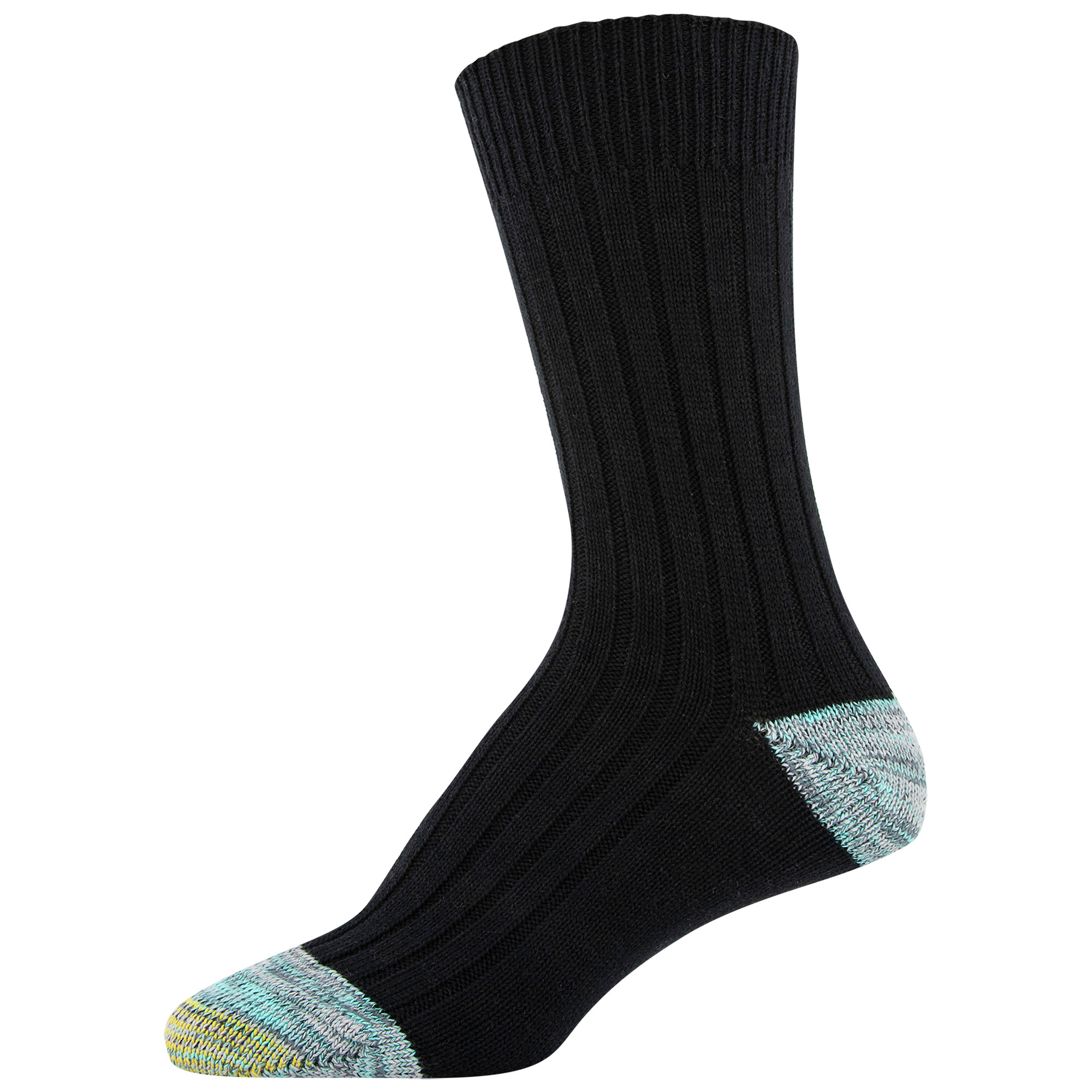 Women's Ribbed Crew Socks, 3 Pairs