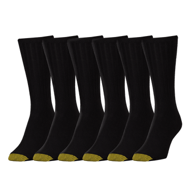 Gold Toe Womens Lola Ribbed Short Crew Socks, 6-pairs