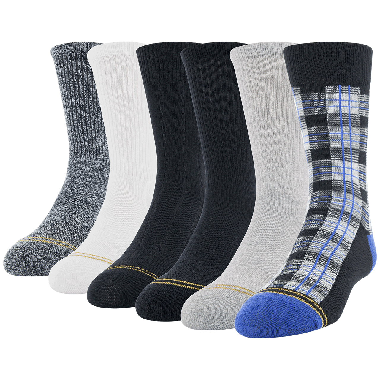 white christmas dresses Men's Mid Calf Fluffies Socks (Pack of 3) by Gold Toe main image 1
