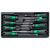 STAHLWILLE SCREWDRIVER SET, 8PC 3K DRALL 5 SLOT / 3 PHILLIPS 