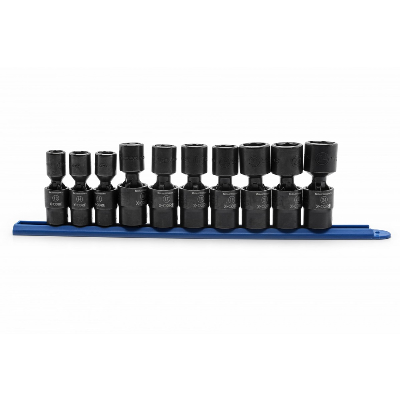 Gearwrench 10 Pc. 1/2" Drive 6 Point Standard X-Core Pinless Universal Impact Metric Socket Set 84979
