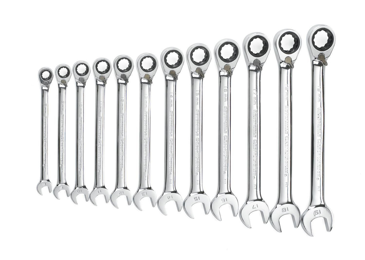 Gearwrench reversible Metric wrench set