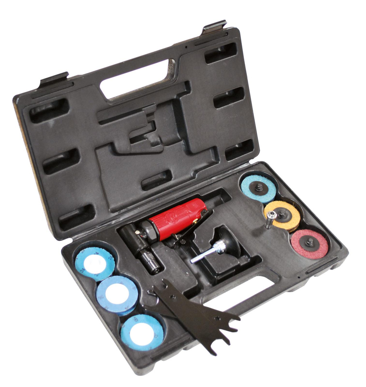 Chicago Pneumatic 90 degree Angle Die Grinder CP875 in a Carry Case incl. Accessories