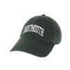 Green hat with arched 'Dartmouth' across the front in white