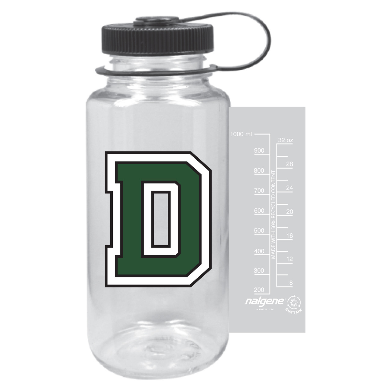 Water Bottle 32 oz Wide Mouth Clear