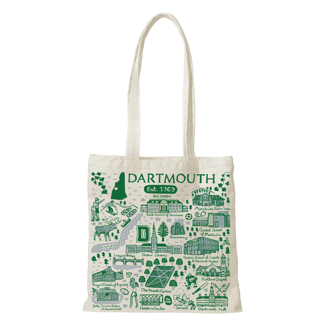 Julia Gash Tote Bag Dartmouth - Dartmouth Co-op