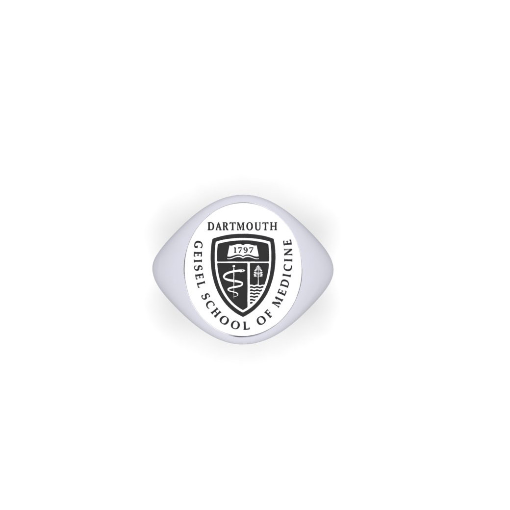 Ring Oval Large Sterling Silver Geisel Shield - Dartmouth Co-op