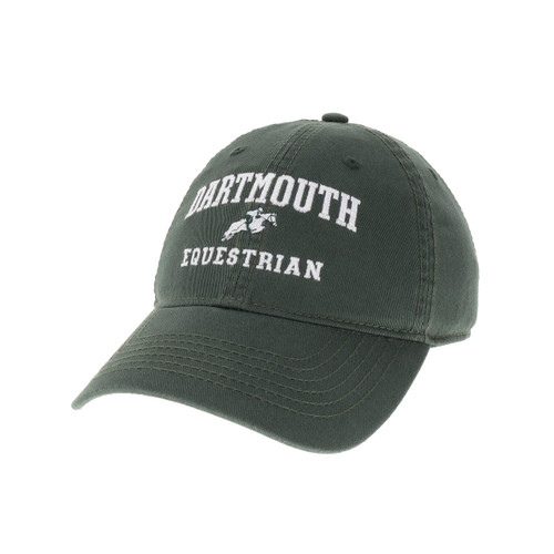 Green hat with 'Dartmouth Equestrian' across the front