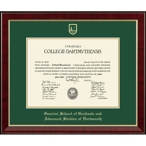 Diploma Frame Murano - Guarini Graduate and Advanced Studies Dartmouth