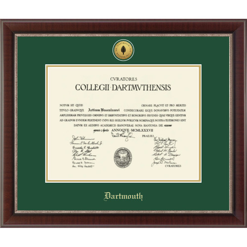 Diploma Frame Engraved Chateau - Dartmouth