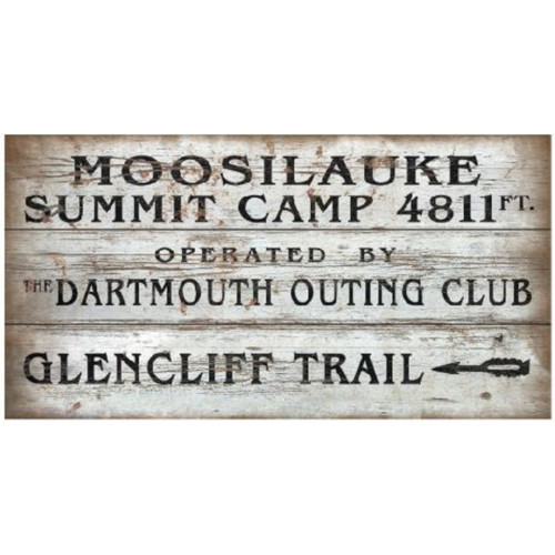 Moosilauke Trail Wood Plank Sign Dartmouth